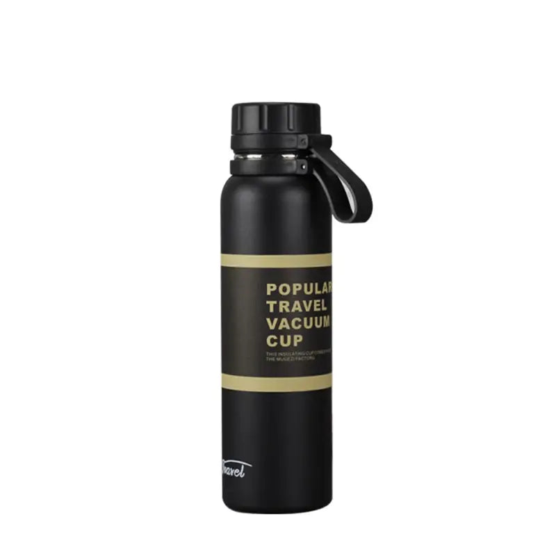 Thermal Sports Water Bottle - 650ml / Black thermos bottle