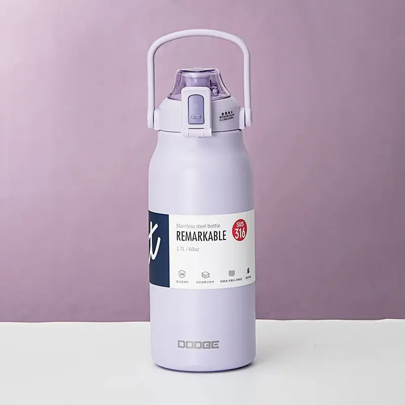 Thermal Stainless Steel Water Bottle - 1300ml / Purple
