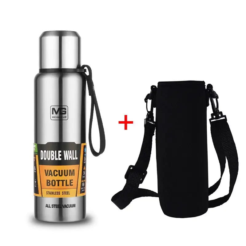 Thermo Stainless Steel Water Bottle - 500ml / Silver