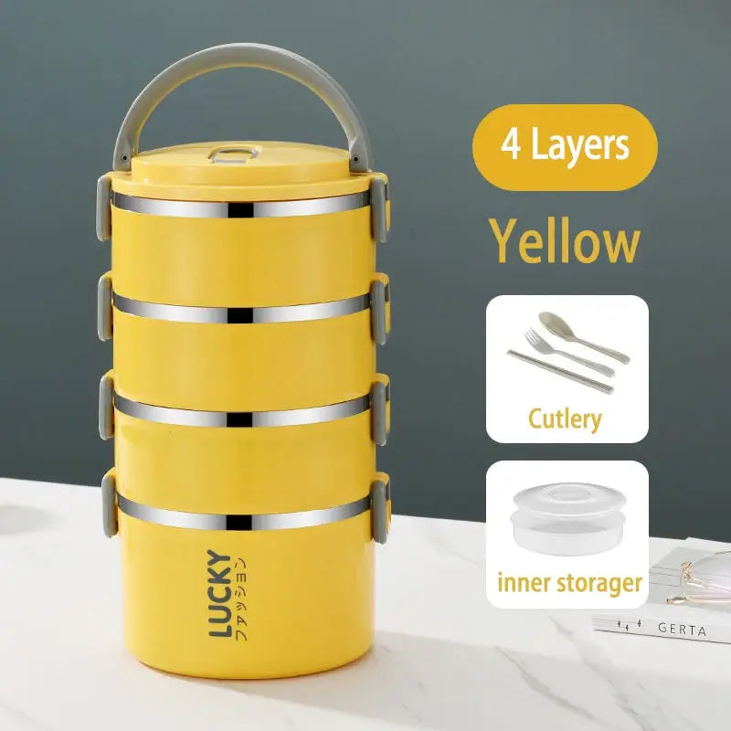 Thermos Bento Box - 4 Yellow