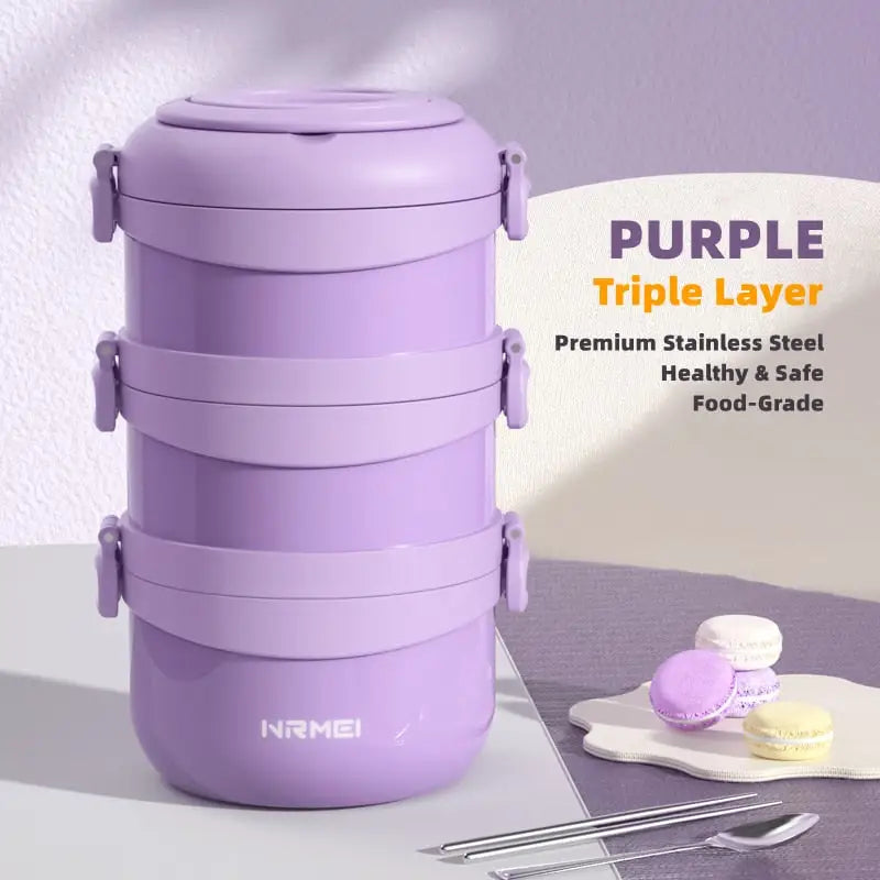 Thermos Soup Container - Purple 3 / 1.5-2.7L