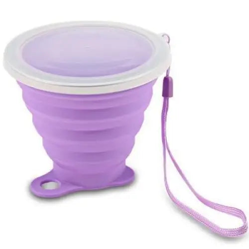 Travel Cup Collapsible Water Bottle - 270ml / Purple