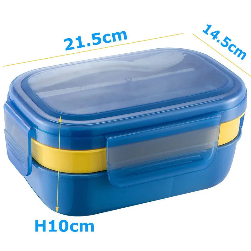 1 Tupperware Lunch-It Divided Bento Lunch Box Blue & Peacock Blue Square  Keeper