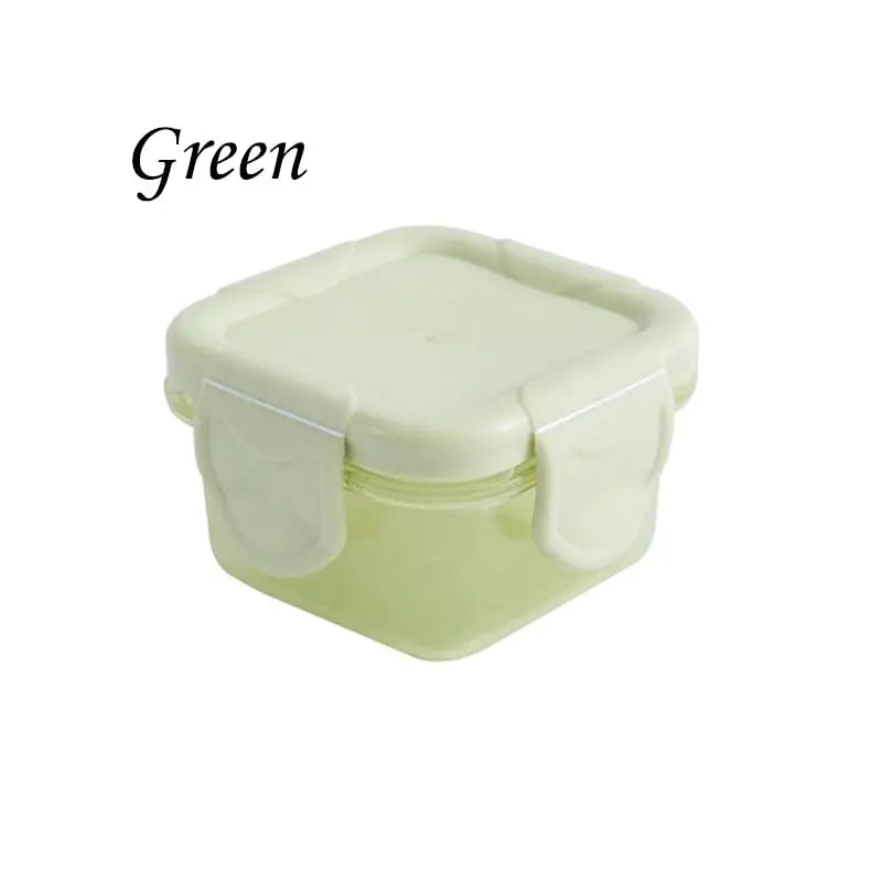 Tupperware Snack Containers - Green / 4.5x4.5x4cm / 1-Tier