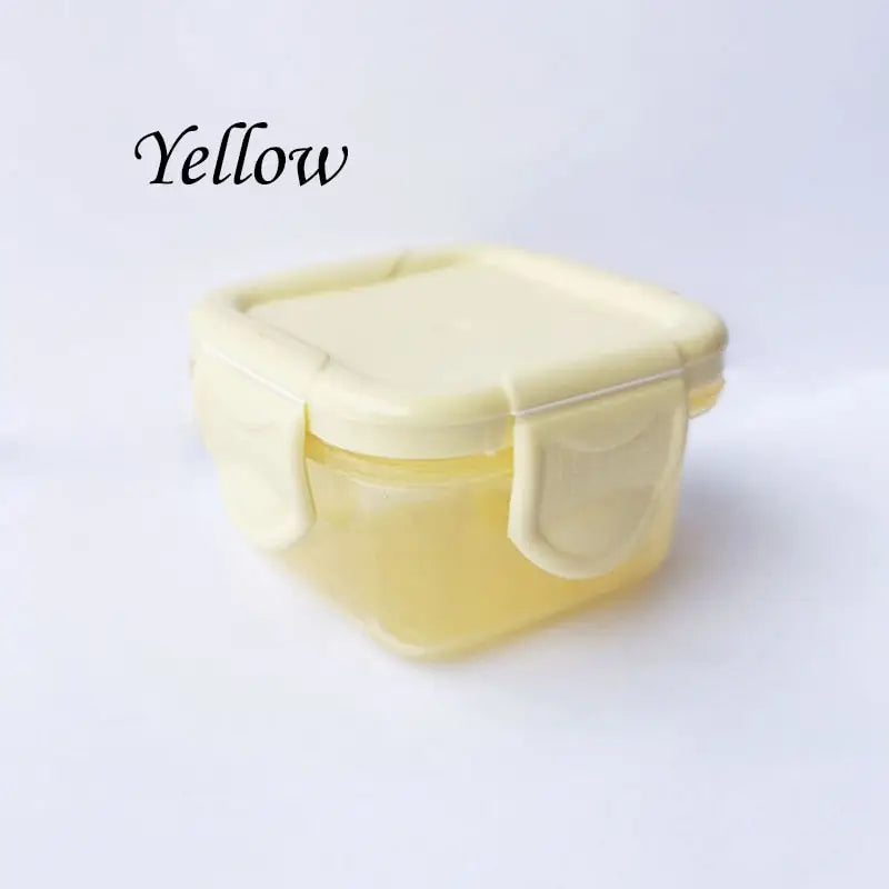 Tupperware Snack Containers - Yellow / 4.5x4.5x4cm / 1-Tier