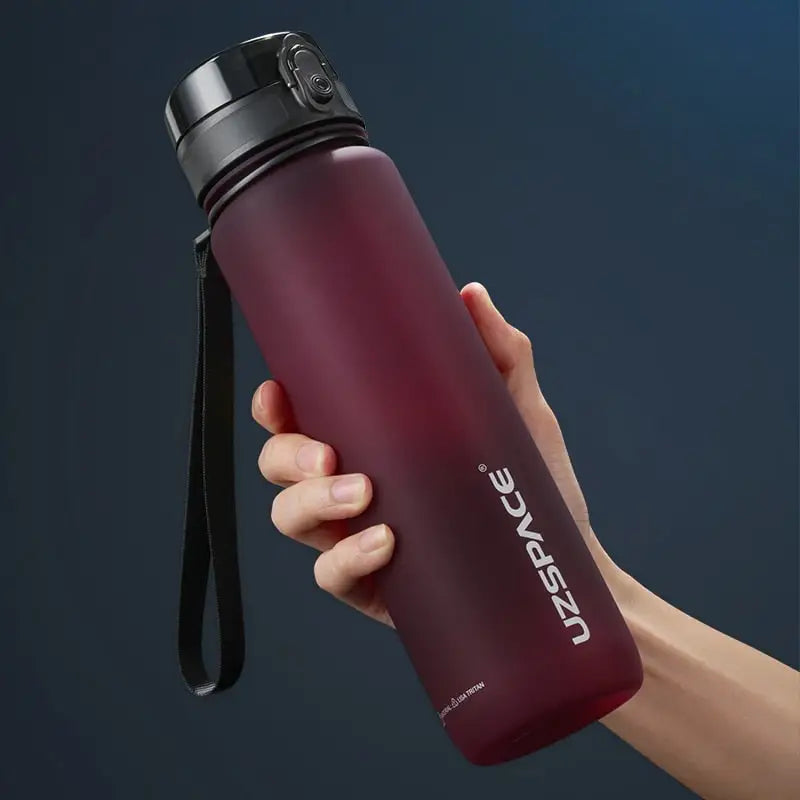 Unbreakable Glass Water Bottle - 500ml / Purplish Red