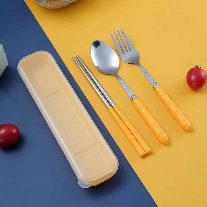 Utensil Kit with Case - Yellow