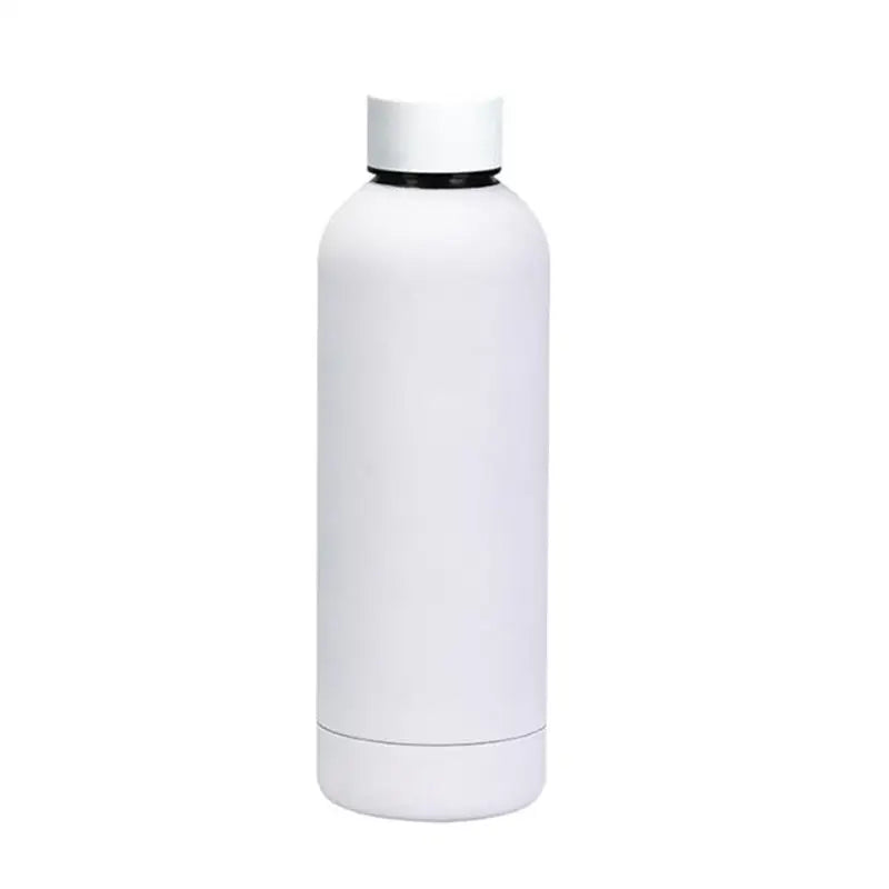 Vacuum Flask Stainless Steel Water Bottle - 350ml / White