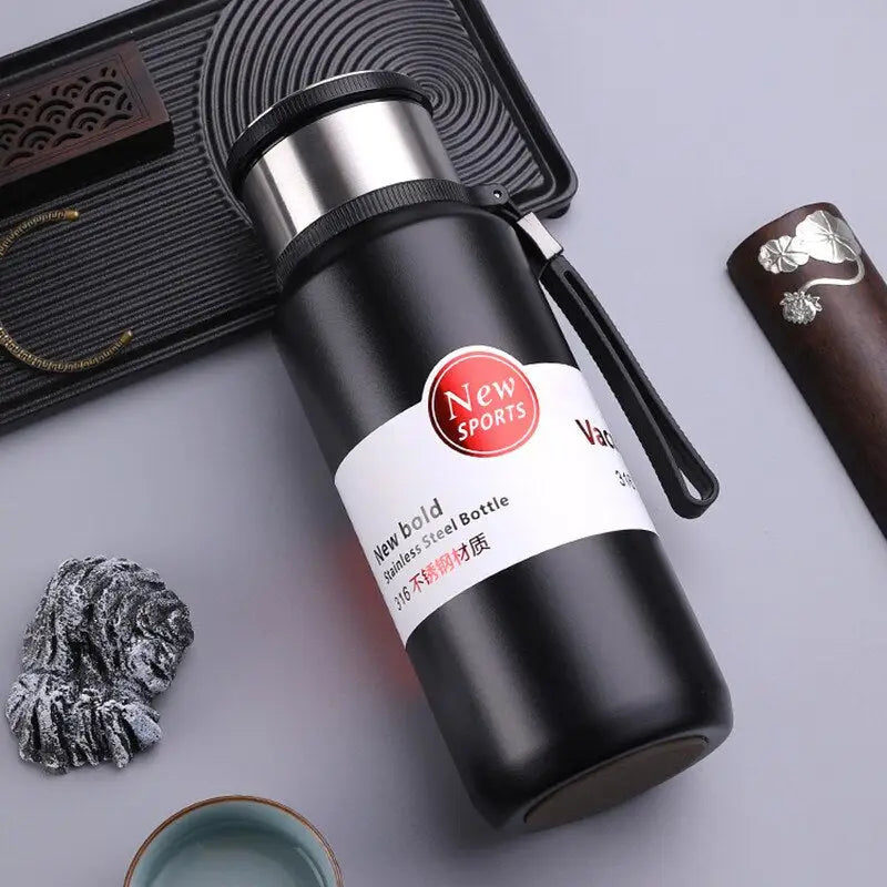 Vacuum Tea Thermos - 800ml / Black